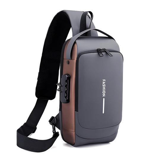 Anti‑Theft USB Charging Waterproof Crossbody Sling Bag